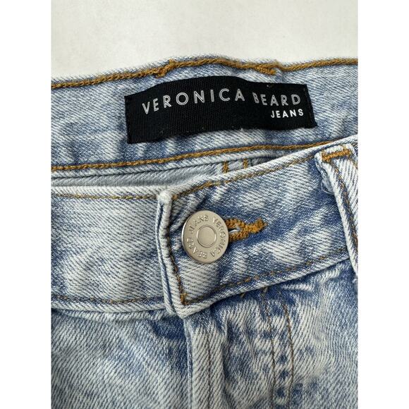 Veronica Beard Taylor High Rise Jeans Wide Leg High Rise 3J21057571040PS Sz 31 - Picture 7 of 12